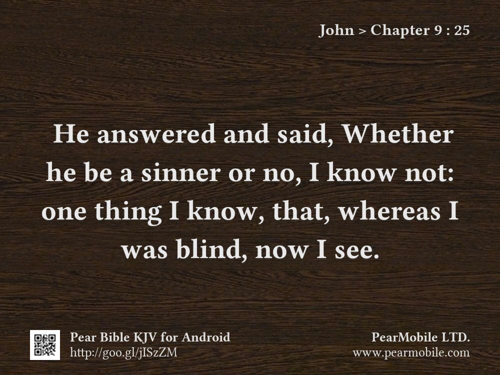 John, Chapter 9:25